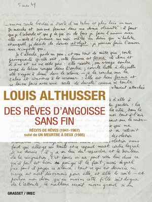 cover image of Des rêves d'angoisse sans fin
